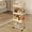 Yellow, variant on HOARBOEG 4-Tier Rolling Utility Cart with Locking Wheels, Multifunctional Storage Organizer, Kitchen Rolling Storage Cart, Bathroom Storage Trolley