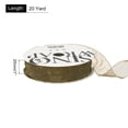 thumbnail image 2 of 1 Inch 20 Yard Sheer Organza Ribbon Shimmer Chiffon Tulle Ribbons Olive Green for Gift Wrapping Floral Bouquet Wedding, 2 of 6