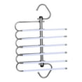 thumbnail image 2 of Xihbxyly Perchero de Acero Inoxidable para Pantalones, Perchero Plegable, Organizador de Pinzas para Ropa Interior, Armario Telescópico Multicapa, Solución para Guardarropa En Casa, Material de Prime, 2 of 2