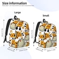 thumbnail image 4 of Daiia Giraffes Head Vintage Canvas Backpack for Men and Women ,Hiking Backpack,Travel Laptop Bag for School,Large Capacity Backpack, 4 of 8