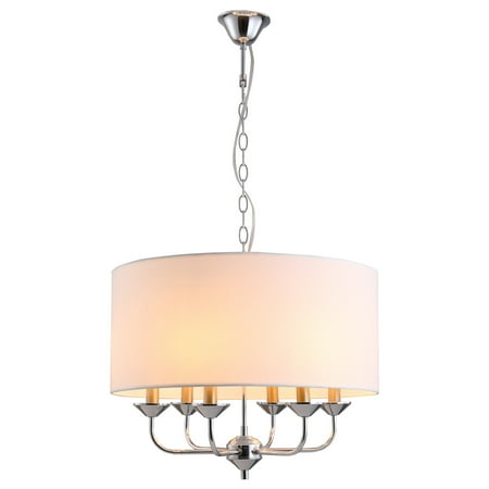 

HOMCOM Modern Chandelier Candle Pendant Light w/ Lampshades Height Adjustable