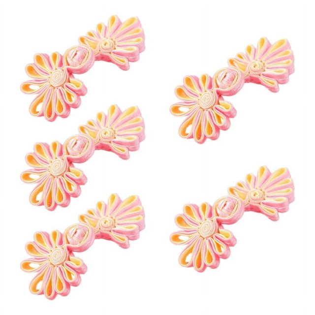 Dsseng 5 Pairs/Pack Cheongsam Closure Sewing Fasteners Chinese Knots Frog Buttons