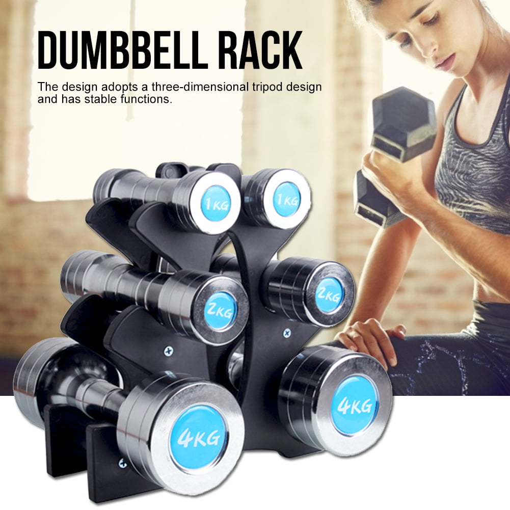 3Tier Dumbbell Weight Lifting Rack Stand Tree Fitness Dumbell Storage Holder Gym