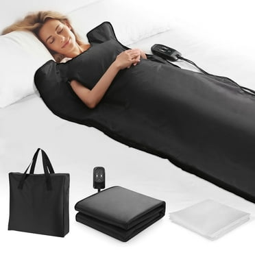 Naipo Portable Infrared Sauna Blanket,Sauna Bag for Home Use Weight Loss and Detox, 86-158°F,6 ft x 2.6 ft, Remote Control