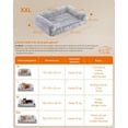 thumbnail image 4 of Cama para Perros Feandrea Gris Ombré XXL con Funda Lavable y Extraíble para Mascotas Grandes, 4 of 6