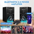 thumbnail image 2 of Audio Amplifier Board, ZK-502C Mini Bluetooth Amp Receiver 2.0 Channel 50W x 2, DC 9-24V Stereo Power Amplifier with Bluetooth and AUX Inputs for Home Speakers, 2 of 6