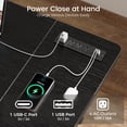 thumbnail image 3 of Amadwell 55" Electric Height Adjustable Standing Desk, 27.6" Deep Work Table with Power Outlets, Home Office Desk, 3 of 9