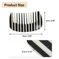 thumbnail image 4 of Unique Bargains Hair Comb Wide Tooth Anti-Static Pocket Size Comb for Thick Curly Hair Detangling Comb White Black, 4 of 7