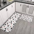 thumbnail image 2 of White Cow Moo Spot Pattern Kitchen Rugs Sets Of 2,Anti Fatigue Kitchen Mat Rugs Non Slip Washable,Decorative Kitchen Floor Mats for Kitchen,Sink,Laundry,17"x30"+17"x47", 2 of 7