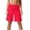 Red, variant on Arlun Womens Plus Size Yoga Workout Shorts Stretchy Ruched High Waist Summer Fold over Shorts Solid Color Casual Loose Fit Knee Length Loungewear Short Pants for Daily Versatile Red XS