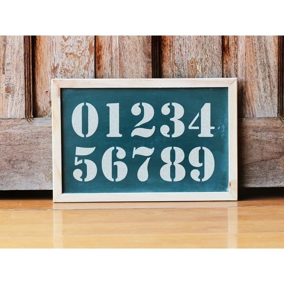 0-9 Numbers Stencil - Art and Wall Stencil (6"x5")