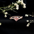 thumbnail image 5 of Rosec Jewels IGI Certified Lab Grown Pink Diamond Heart Promise Ring - Fancy Pink Color - VS1 Clarity - 1 Ct Pink White Diamond Ring, 10K Rose Gold, US 9.00, 5 of 9