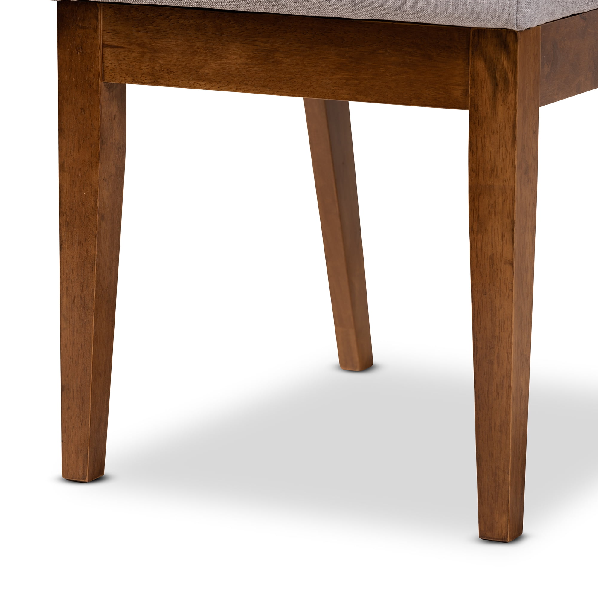 Baxton Studio Suvi Modern Dining Set, 7-Piece, Walnut Brown