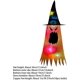thumbnail image 3 of Sombrero de bruja colgante, sombrero de bruja, sombrero de bruja con luz LED, para Halloween, fiesta, exterior, jardín, árbol, sombrero de bruja colgante. esquí esquí Gafas de esquí, 3 of 3
