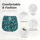thumbnail image 4 of Balery Leopard 1 Pantalones cortos deportivos para mujer con forro y dos bolsillos, elásticos, para entrenamiento, gimnasio, yoga-Large, 4 of 7