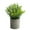 Green #2, variant on Artificial Potted Plant | Realistic Green Plastic Tabletop Flower Arrangement | 13x13x11 cm Indoor Décor Bouquet | Low Maintenance Home Office Decoration