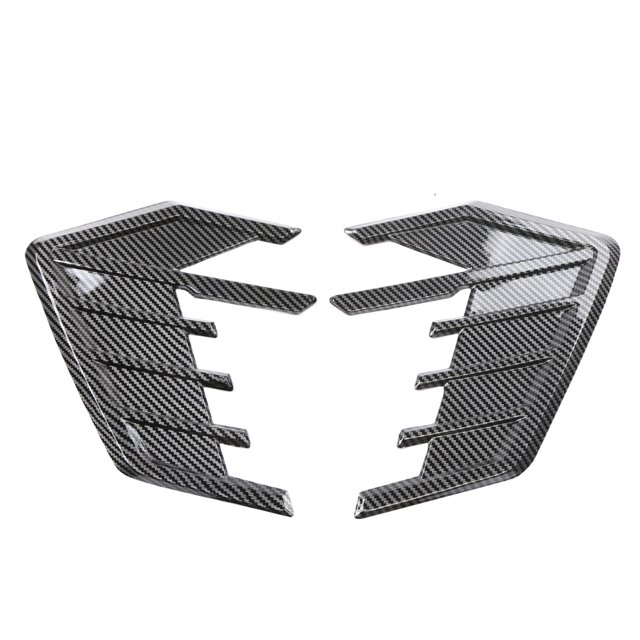 Universal 2 uds guardabarros de coche ventilaciones laterales decoración flujo de aire ori Abanopi Decoración de ventilaciones laterales
