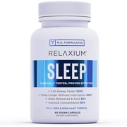 Relaxium - Natural Sleep Aid - Non-Habit Forming Sleep Supplement 60 CP - Pack of 1