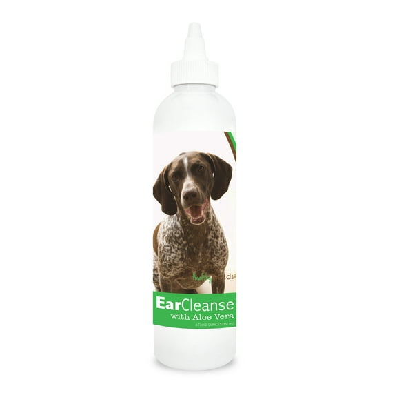 Healthy Breeds Dog Ear Cleanse with Aloe Vera for German Shorthaired Pointer, Cucumber Melon Scent 8 oz