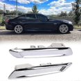 thumbnail image 2 of Car Front Left & Right Chrome Fender Trim Molding For- F10 F11 528I 535I 51137336645 51137336646, 2 of 5