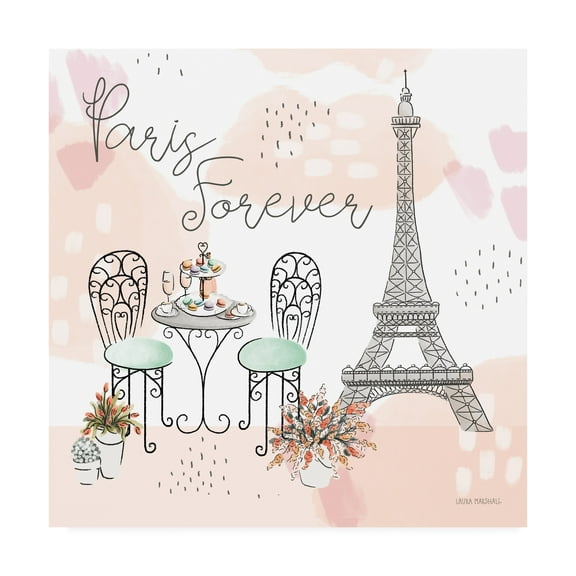 Trademark Fine Art 'Sweet Paris III' Canvas Art by Laura Marshall
