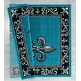 thumbnail image 2 of United Weavers Drachma Peleus Transitional Border Runner Rug, Turquoise, 2'7" x 7'4", 2 of 5