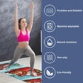 thumbnail image 2 of Christmas Yoga Towels with Storage Bag, 72.8"x26.8", Suitable for Yoga, Pilates, Fitness, etc. - Yoga Towel, Yoga Mat Towel, 2 of 6