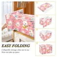 thumbnail image 4 of 16.5x12.6x11.8in Foldable Flip-Top Storage Bin, Dustproof Magic Tape Closure, Ideal for Home & Toy Organization，Cute Easter Bunnies, 4 of 7
