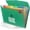 02-green, variant on Accordian File Organizer 7 Pocket Expanding File Folder with Labels, Plastic Expandable File Folder for Documents Letter Size A4 Papers - Black