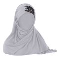 thumbnail image 2 of VJGBEGW Sequin Hijab Muslim Head Wrap Lightweight Long Adjustable Islamic Stretch Elastic Head Cover Hat for Women, 2 of 3