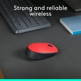 thumbnail image 3 of Logitech M170 Wireless Mouse for PC, Mac, Laptop, 2.4 GHz with USB Mini Receiver, Red, 3 of 11