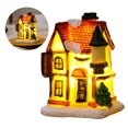 thumbnail image 4 of Nuevas Decoraciones Navideñas Resina Casa Pequeña Navidad Micropaisaje Luminoso Adornos para Casa Nieve Regalo Navidad (H), 4 of 9