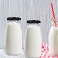 HONITANO Small Glass Bottles with Sealable Lids, 250ml Drink Containers ...