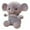 Gray, variant on Wovilon Plush Toy Rompers Baby Stuffed Toy Simulation Doll
