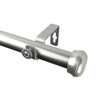 Rosen Curtain Rod 28-48 inch - Satin Nickel