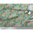 thumbnail image 3 of Soimoi Poly Georgette Fabric Tropical Leaves Print Fabric by Yard 42 Inch Wide, 3 of 3