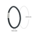 thumbnail image 2 of JikouIivo Sports Bracelet Magnetic Bracelet, Black Leather Rope Bracelet With Magnetic Buckle Bangles for Jewelry, 2 of 2