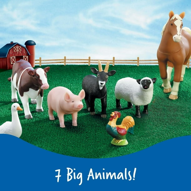 Learning Resources Jumbo Farm Animals, Preschool Toys, Girls and