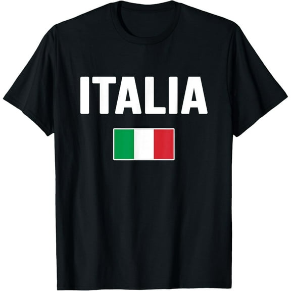 100% Cotton for Both Men and WomenItaly Italian Flag Italia Souvenir T-Shirt