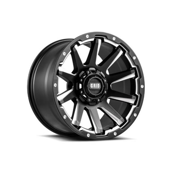 Grid Wheels 529655F811 GD Series 05 Lug 20x9.0 6x139.7 18 110.3 F Cast Wheel - Matte Black & Milled