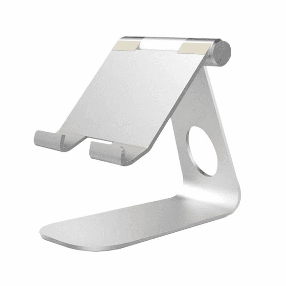 Tablet standı, tablet standı, çevrim içi kurslar/iş için ayarlanabilir tablet tutucu, Air / Mini / Pro, 10.2/9.7 ve diğer tabletler, 12.9 inçe kadar tabletler, gümüş