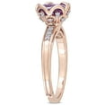 thumbnail image 3 of Everly Women's Amethyst 14K Rose Gold Engagement Ring, 3 of 8