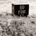 thumbnail image 5 of Ultra Soft Faux Sheepskin Fur Shag Rug Gray 4' x 6' Sheepskin, 5 of 7