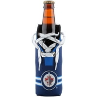 Winnipeg Jets Hockey Laces Bottle Cooler No Size by NNL Enterprises d.b.a. JF Sports Canada