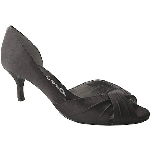 Women's Nina Culver Black Luster Satin 5.5 M