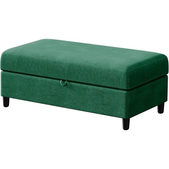 Modern Rectangular Ottoman with Storage, Storage Ottoman for Sectional Sofa, Extra Sofa Seats, Couch for Living Room