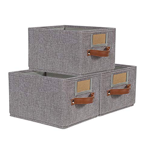 Foldable Storage Baskets For Shelves, Decorative Bins For Shelves