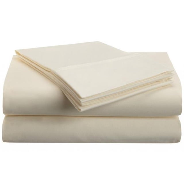 Microfiber King Sheet Set Solid Ivory