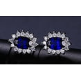 thumbnail image 3 of Cubic Zirconia Sapphire Jewelry Set Ring Size #5, 3 of 4