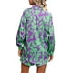 thumbnail image 5 of VISgogo, pantalones cortos para mujer, traje de ocio, estampado a la moda/color sólido, manga larga, camisa de un solo pecho, pantalones cortos con cintura elástica VISgogo moda, 5 of 7